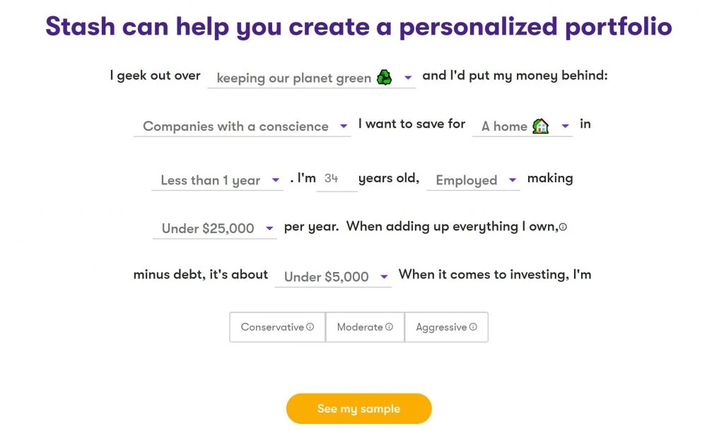 Stash Portfolio Generator